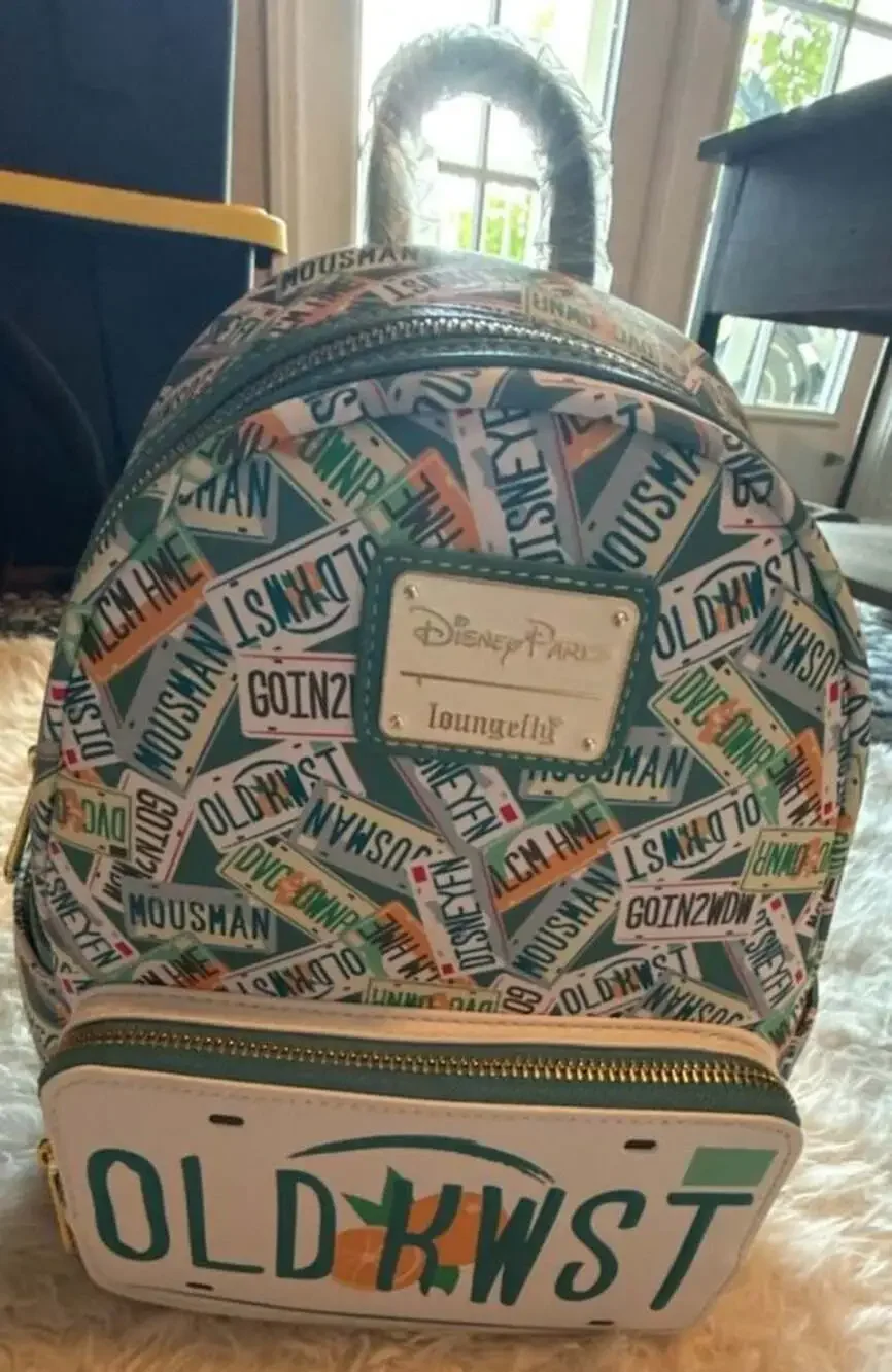 Loungefly Disney Parks Old Key West Resort‎ License Plate Mini Backpack